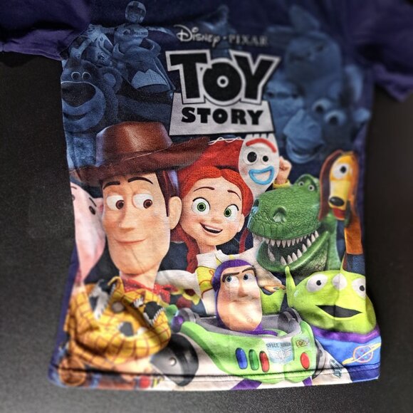 Disney Pixar Toy Story Cast & Logo Boys T-Shirt M 7/8 - Picture 4 of 6